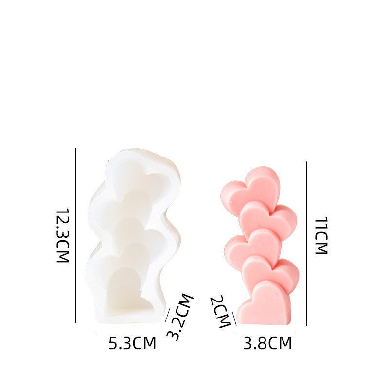 Aromatherapy Gypsum Candle Chocolate Folding Silicone Mould