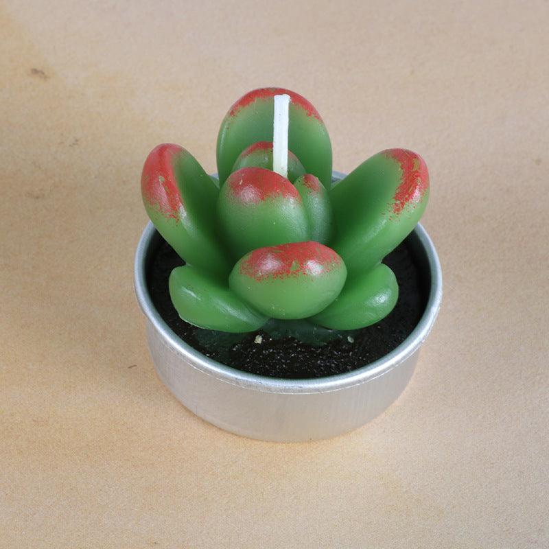 Simulated Succulent Candle Aromatherapy