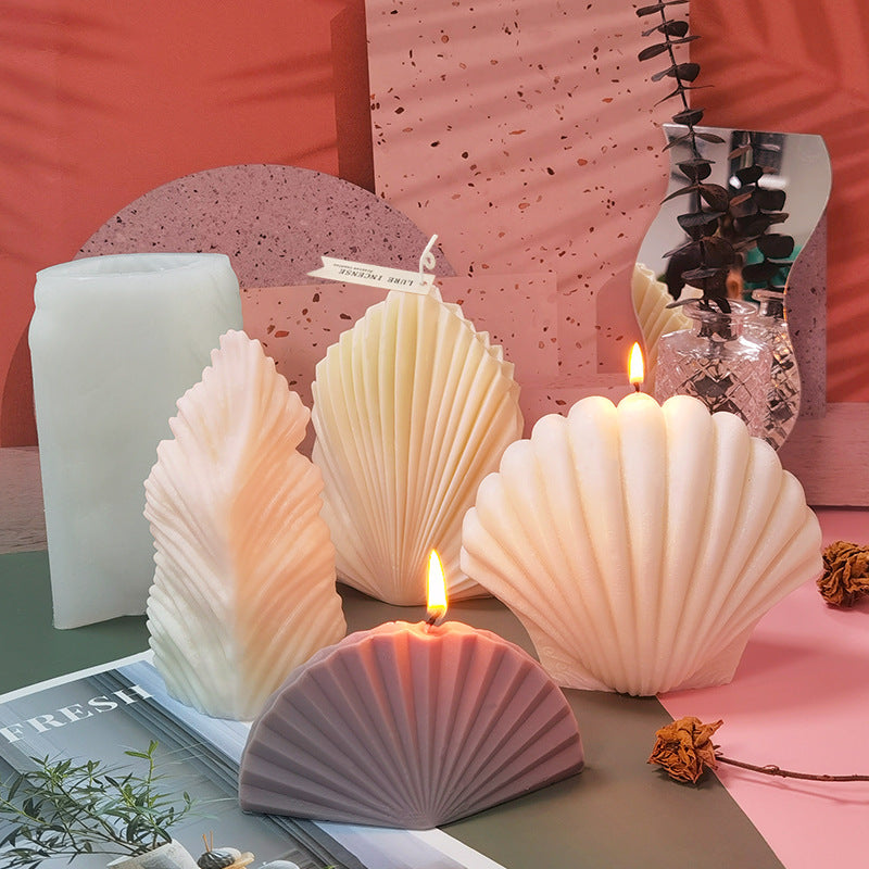 Big Scallop Scented Candle Silicone Mold