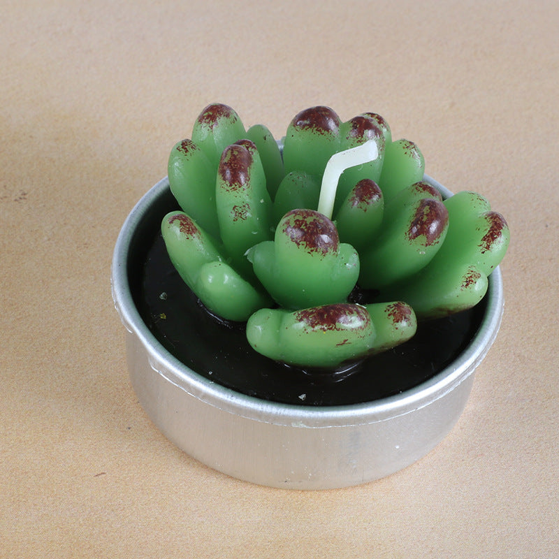 Simulated Succulent Candle Aromatherapy
