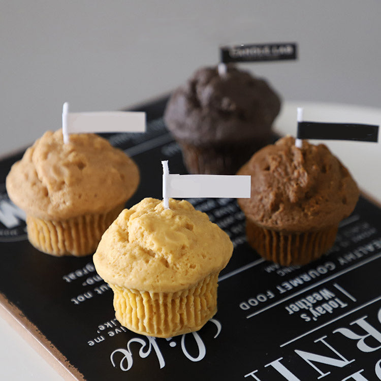 Muffin Cake DIY Aromatherapy Gypsum Candle Silicone Mold