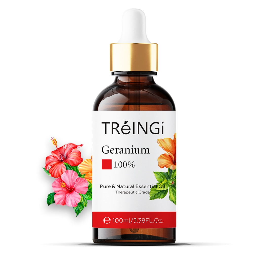 Pure Natural Geranium Essential Oil 100ml Diffuser Aroma Oil