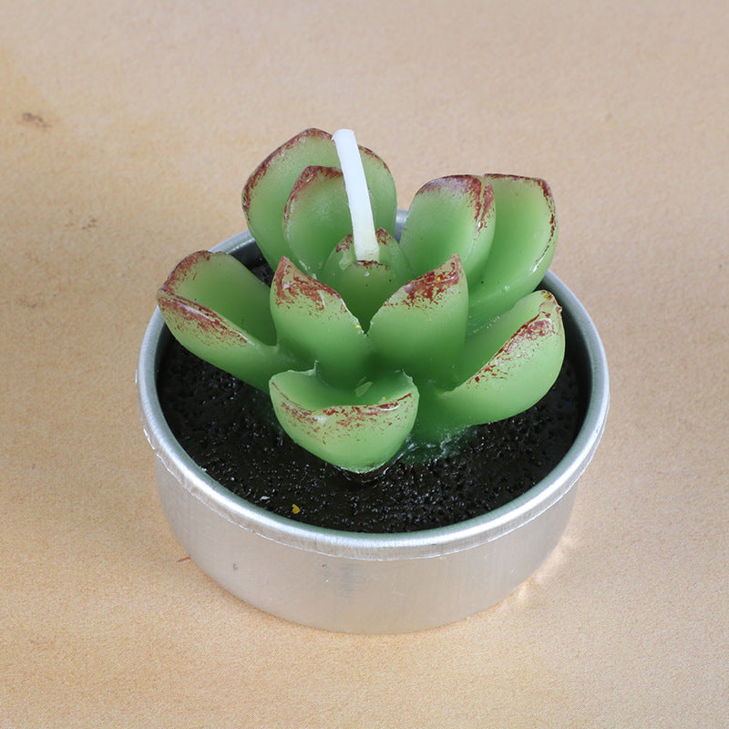 Simulated Succulent Candle Aromatherapy