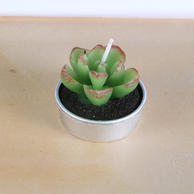 Simulated Succulent Candle Aromatherapy