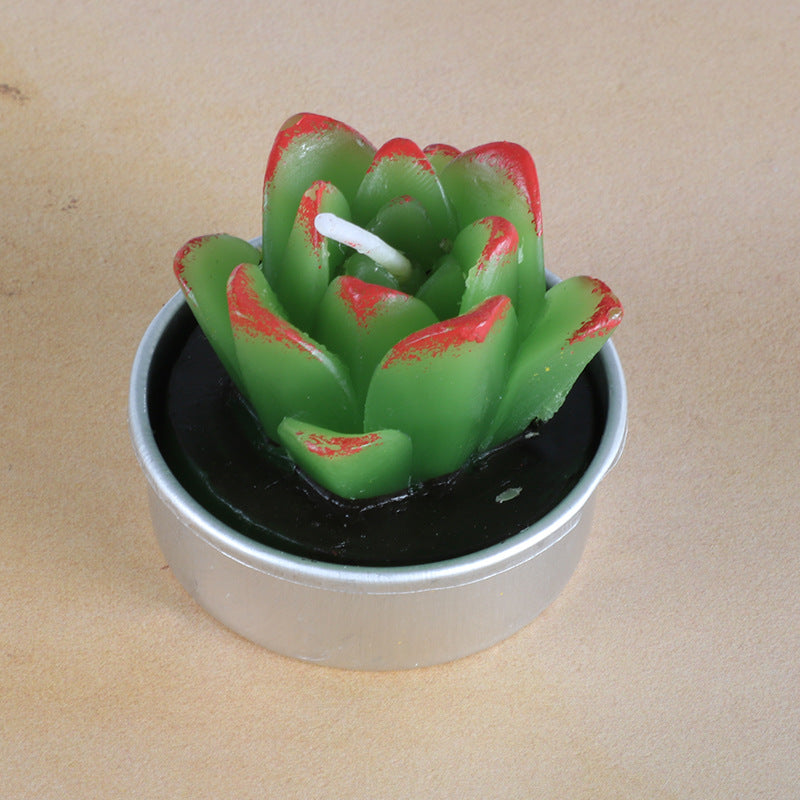 Simulated Succulent Candle Aromatherapy